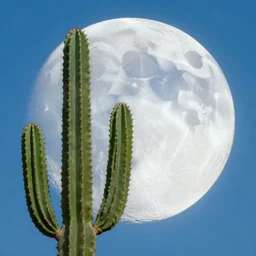 the moon realizes that a cactus will make him happy