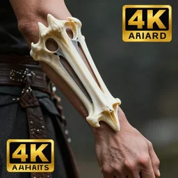 photo of a warrior with bone blades coming out of forearm, highly detailed, 4 k, hdr, smooth, sharp focus, high resolution, award - winning photo