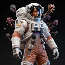 astronaut luffy by peter mohrbacher, hajime sorayama, wayne barlowe, boris vallejo, aaron horkey, gaston bussiere, craig mullins, circuitry, code, binary, dmt entity, ambient occlusion, 3 d concept render, scientifically accurate, artstation, intricate, beautiful, look at that detail!