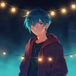 string lights play trending on artstation leos ng vaporwave 8 k resolution,