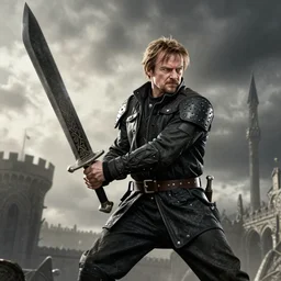 walter white wielding a massive blade in dark souls
