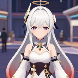A detailed portrait of Northern Princess from Kantai Collection in vrchat. Cute screenshot from a public lobby.
