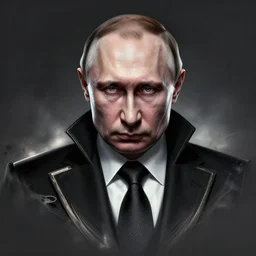 putin as an icon, grim - lighting, high - contrast, intricate, elegant, highly detailed, digital painting, artstation, concept art, smooth, sharp focus, illustration