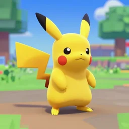 pikachu in a roblox game