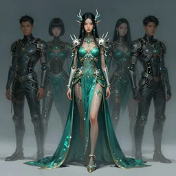 a vaporwave asian biomechanical druid of creativity, beautiful character fashion design, by josan gonzalez and paul lehr and david heskin and seb mckinnon and jared s. merantz and alex grey, hi - fructose, 8 k, digital matte painting