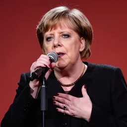angela merkel as black metal singer
