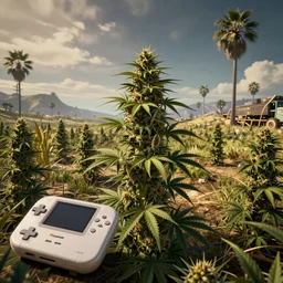 screenshot of a pkaystation game where you have to grow marijuana in California