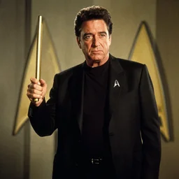 still from Johnny Cash on Star Trek