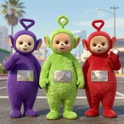 The teletubbies on GTA V
