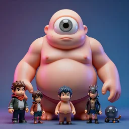 hyperrealistic rendering, fat smooth cronenberg flesh monster final fantasy behemoth by donato giancola and greg rutkowski and wayne barlow and zdzisław beksinski, eyeballs, product photography, action figure, sofubi, studio lighting, colored gels, colored background