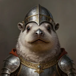 symmetry!! symmetrical face!! portrait of a medieval platypus in royal knights armor, intricate, helmet, full head, metal - beak, elegant, highly detailed, centered, digital painting, artstation, concept art, smooth, sharp focus, illustration, artgerm, tomasz alen kopera, peter mohrbacher, donato giancola, joseph christian leyendecker, wlop, boris vallejo