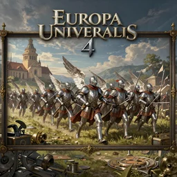 Winged Hussars arrive, at the Siege of Vienna, loading screen art for the game 'Europa Universalis 4'