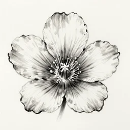 beautiful ink sketch, a close - up flower, by ilya kuvshinov, wlop, krenz kushart, boris vallejo, ayami kojima and ayami kojima