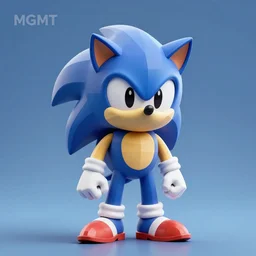 sonic mascot made of surreal, sharp, detailed professional, high quality low poly render of MGMT album cover of a liquid dissolving LSD DMT sonic the hedgehog on a flat purple checkerboard plane, 1990s 1992 prerendered graphics phong shaded album cover