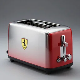 a toaster inspired by Ferrari