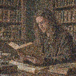 a man with long hairs reads an old celtic book, old library with old books and scrolls in the background, art by James Jean and Wayne Barlowe, high detail, cinematic, cgsociety 8k