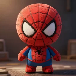 cute fumo plush of a spidergirl, anime girl, fumo