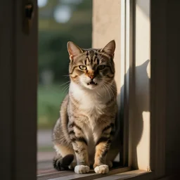 a whiney cat that wont stop meowing outside my door