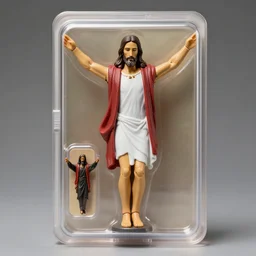 jesus christ action figure made by mattel, studio photography