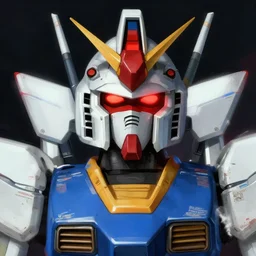 A realistic anime portrait of a man in a Gundam outfit with glowing red eyes, digital painting, by Stanley Artgerm Lau, Sakimichan, WLOP and Rossdraws, digtial painting, trending on ArtStation, SFW version