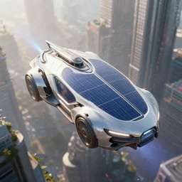 solarpunk vehicle above a city, scifi, futuristic, bright light, highly detailed, concept art, sharp focus, trending on artstation, intricate, atmosphere, raining, art by roman makarenko, dzung phung dinh