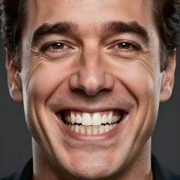 hyperrealistic mixed media image of steve buscemi, exaggerated teeth, stunning 3 d render inspired art by greg rutkowski xiang duan thomas eakes, perfect facial symmetry, immaculate complexion, realistic, highly detailed attributes and atmosphere, realistic mouth and teeth, dim volumetric cinematic lighting, 8 k octane detailed render, post - processing, masterpiece,