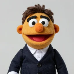 jose maria aznar as a muppet. highly detailed felt. hyper real photo. 4 k.