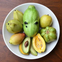 dish of alien fruits