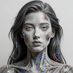 a woman made of gingham. intricate abstract. intricate artwork. by tooth wu, wlop, beeple, dan mumford. trending on artstation, greg rutkowski very coherent symmetrical artwork. cinematic, hyper realism, high detail, octane render, 8 k, iridescent accents