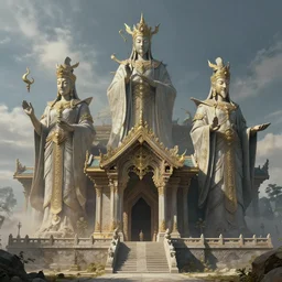 temple of the gods, concept art, fantasy