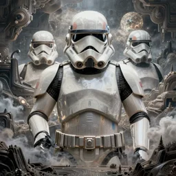 star wars art, hyper realistic, fantasy art, in the style of chris foss and alan lee, intricate, hyper detailed, smooth