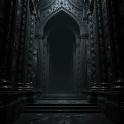 a portal to the depths by Noah Bradley and André Le Nôtre, otherworldly, highly detailed, cinematic lighting, symmetry, 8K, 16K, CGsociety, trending on artstation, OctaneRender, realistic, 8k texture, HD, post production, psychedelic black light