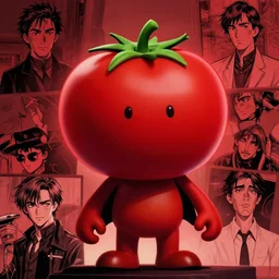 tom hanks as tomato hanks mascot, his skin is red with leafy green hair, animation character, dramatic lighting, london fashion week, tom hanks tomato face, shaded lighting poster by magali villeneuve, artgerm, jeremy lipkin and michael garmash, rob rey and kentaro miura style, trending on art station