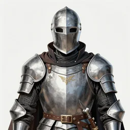 portrait of a plague doctor warrior wearing an armor by Ken Ishikawa