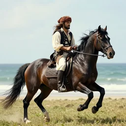 horse on the black pearl