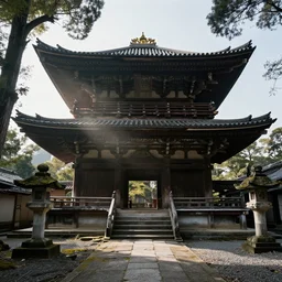 photo of an abandoned Japanese temple, cinematic, light rays, 8k,