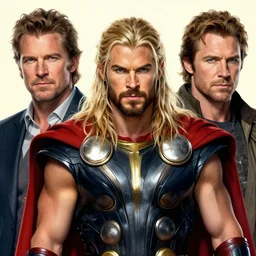a highly detailed beautiful portrait of thor, by gregory manchess, james gurney, james jean