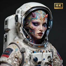 hyperrealistic portrait of a monster woman astronaut, carolina crescentini, portrait, well lit, intricate abstract. gucci style, cyberpunk, intricate artwork, by tooth wu, wlop, in the style of jin kagetsu, by ruan jia and artgerm and range murata and wlop and ross tran and william - adolphe bouguereau and beeple. key art. fantasy illustration. award winning, artstation, intricate details, realistic, hyperdetailed, 8 k resolution.
