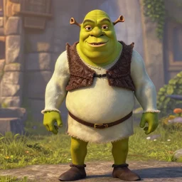Donald Trump playing Shrek in the live action adaptation (2041)