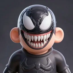 Lofi portrait of Venom Pixar style by Tristan Eaton Stanley Artgerm and Tom Bagshaw