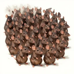 warrior mice phalanx, illustration, 8K, art by Kyle Ferrin