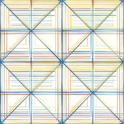 repeating colorful geometric lines