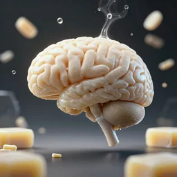 soap your brain on drugs, surrealism, digital art, realistic, octane render, professional, high quality, dof, bokeh, action