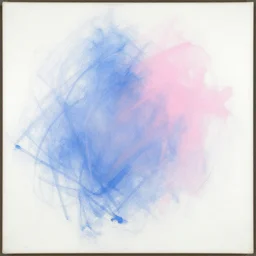 soft painting de kooning thin scribble on white canvas, blue and pink shift, martha jungwirth sketch, drawn by yves tanguy, oil on canvas, thick impasto