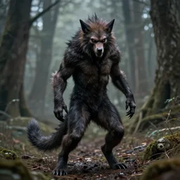 epic cinematic full body realistic werewolf from Van Helsing, extremely detailed
