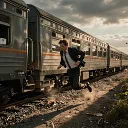 kelsey grammer being run over by a train