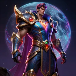 photorealistic league of legends in the style of michael whelan and gustave dore. hyperdetailed photorealism, 1 0 8 megapixels, fully clothed, lunar themed attire, amazing depth, glowing rich colors, powerful imagery, psychedelic overtones, 3 d finalrender, 3 d shading, cinematic lighting, artstation concept art