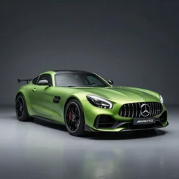 photo of the mercedes - amg gt 3, studio lighting