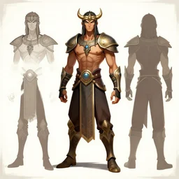 he - man as a doa 6 character design, concept art, character concept