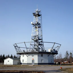 a cold war radar station, hyperrealism, no blur, 4k resolution, ultra detailed, style of John Berkey, Norman Rockwell, Hans Thoma, Ivan Shishkin, Tyler Edlin, Thomas Kinkade